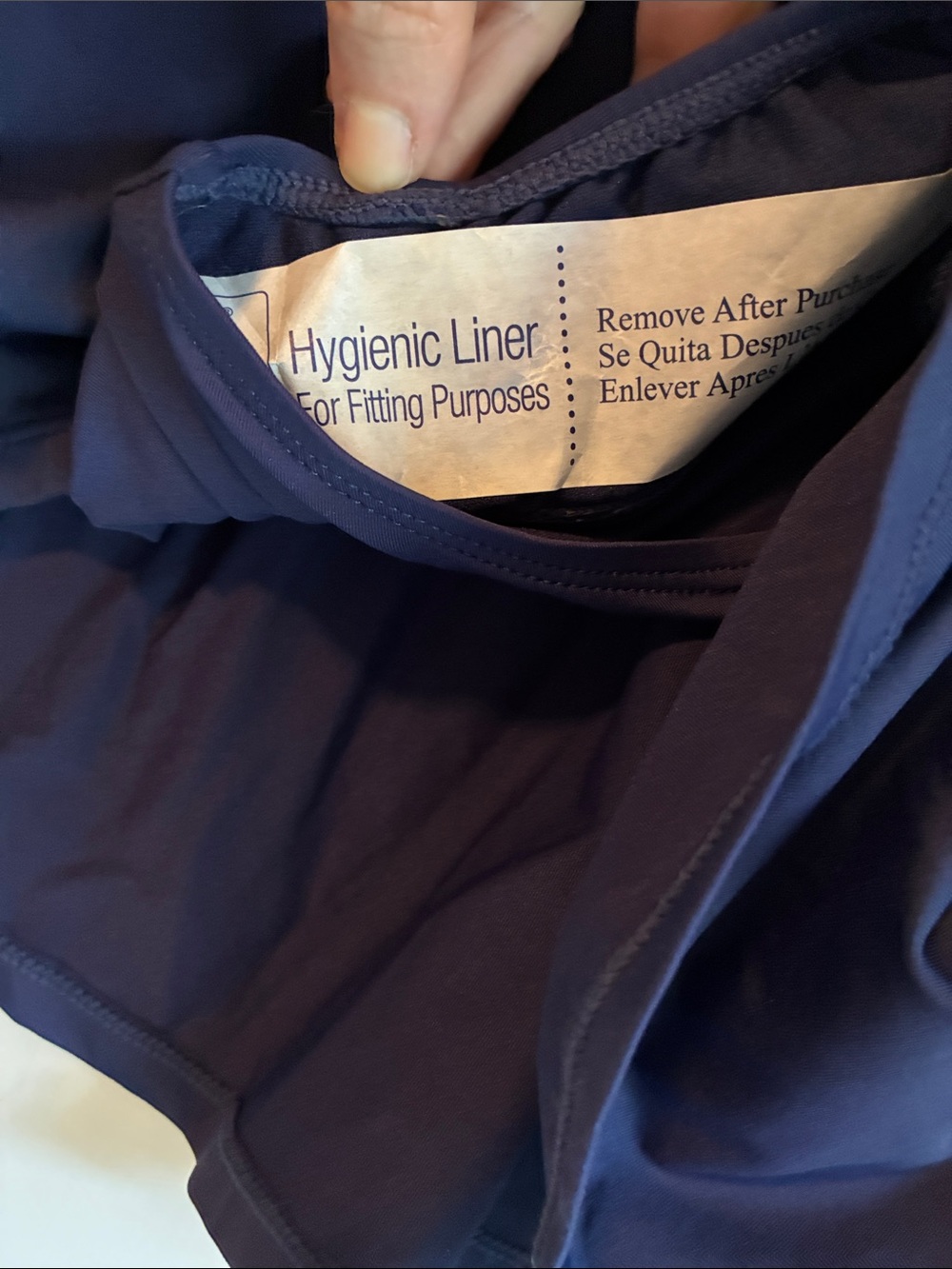 Leilani Navy Swim Skirt with Tummy Thinner Size 10 - Picture 5 of 6